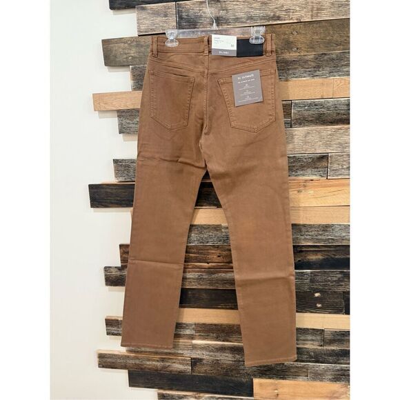 DL1961 NWT AVERY DL ULTIMATE PANT Mens Tigers Eye Brown Modern Straight sz 30x34 - Picture 2 of 9